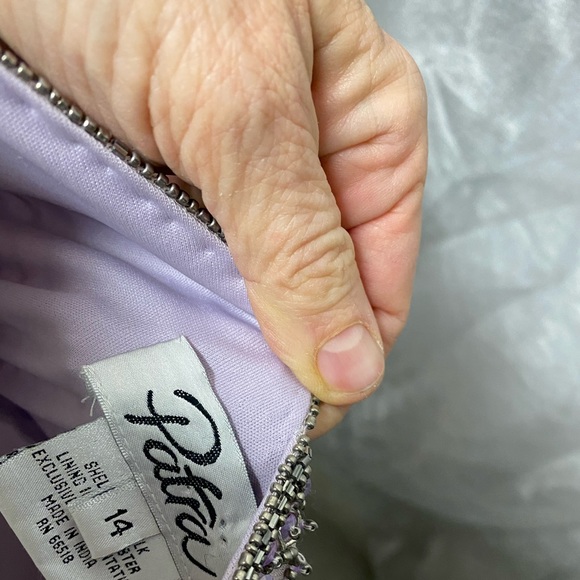 Patra purple bead embellished dress - Picture 11 of 13